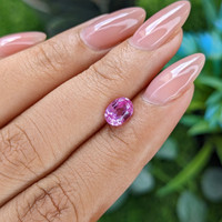 1.27 Ct. Purplish Pink Sapphire from Tanzania Life Style