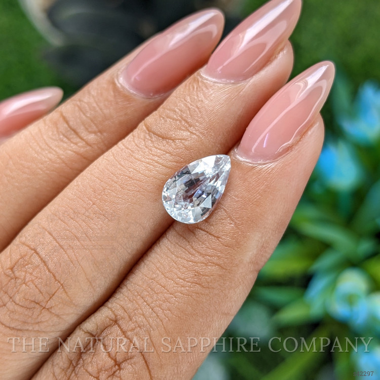3.12 Ct. White Sapphire from Tanzania