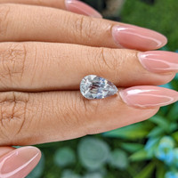 3.12 Ct. White Sapphire from Tanzania Life Style