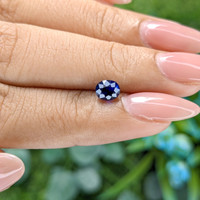 0.92 Ct. Blue Sapphire from Tanzania Life Style