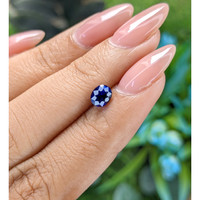0.92 Ct. Blue Sapphire from Tanzania Life Style