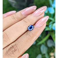 0.85 Ct. Blue Sapphire from Tanzania Life Style