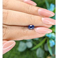 0.78 Ct. Blue Sapphire from Tanzania Life Style