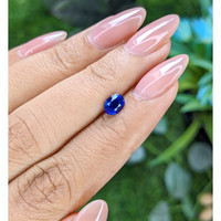 0.75 Ct. Blue Sapphire from Tanzania Life Style