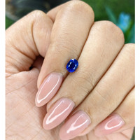 0.75 Ct. Blue Sapphire from Tanzania Life Style