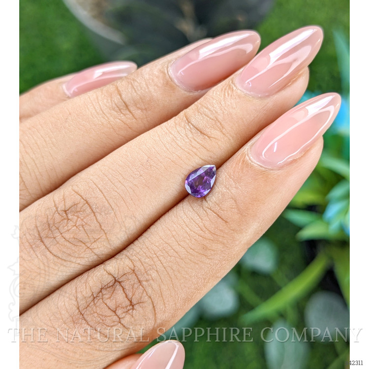 0.67 Ct. Purple Sapphire from Tanzania