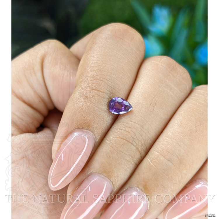 0.67 Ct. Purple Sapphire from Tanzania