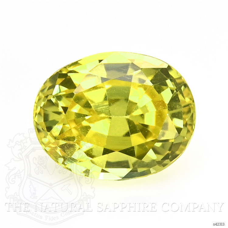 0.97 Ct. Greenish Yellow Sapphire from Tanzania