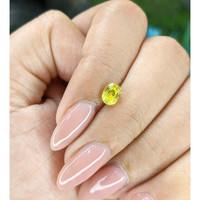 0.97 Ct. Greenish Yellow Sapphire from Tanzania Life Style