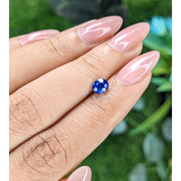 0.84 Ct. Blue Sapphire from Tanzania Life Style