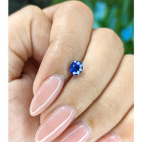 0.84 Ct. Blue Sapphire from Tanzania Life Style