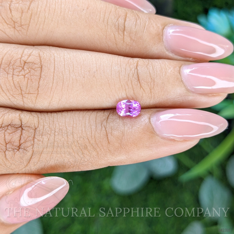 0.71 Ct. Pinkish Purple Sapphire from Tanzania