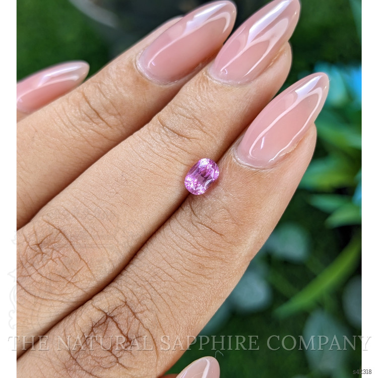 0.71 Ct. Pinkish Purple Sapphire from Tanzania