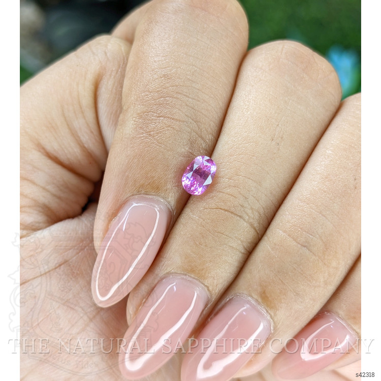 0.71 Ct. Pinkish Purple Sapphire from Tanzania