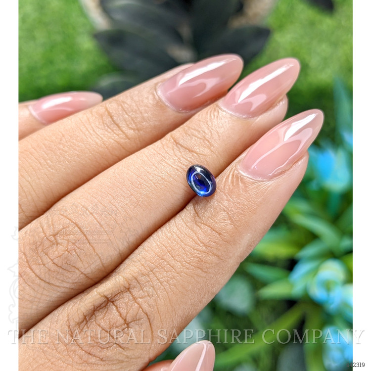 0.69 Ct. Blue Cabochon Sapphire from Tanzania