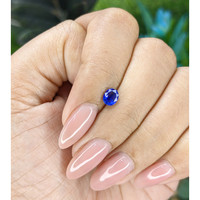 0.61 Ct. Blue Sapphire from Tanzania Life Style