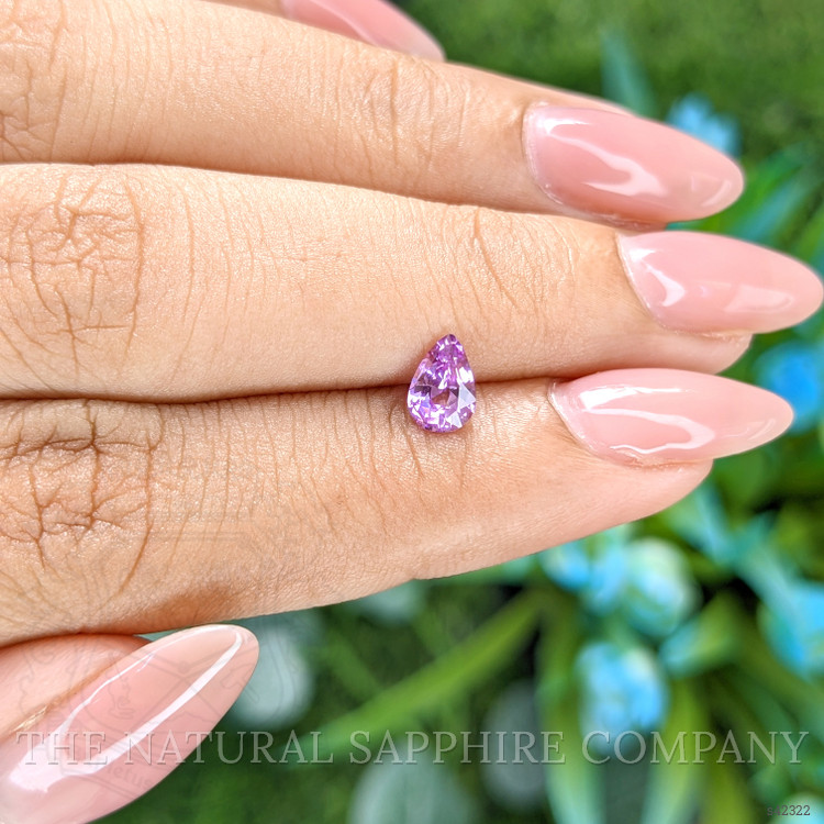 0.62 Ct. Pinkish Purple Sapphire from Tanzania