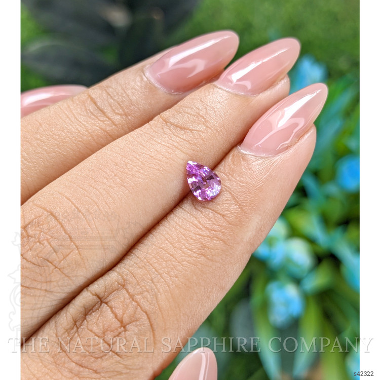 0.62 Ct. Pinkish Purple Sapphire from Tanzania