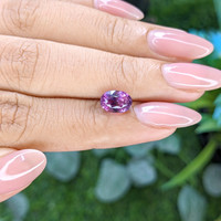 2.35 Ct. Bluish Purple Sapphire from Tanzania Life Style
