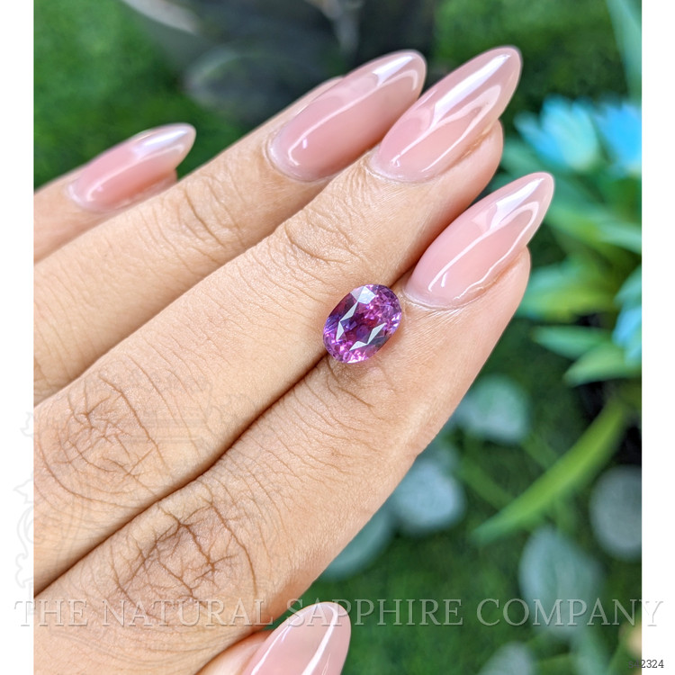 2.35 Ct. Bluish Purple Sapphire from Tanzania