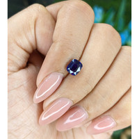 1.56 Ct. Purplish Blue Sapphire from Tanzania Life Style