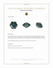 1.46 Ct. Bluish Green Sapphire from Montana Appraisal