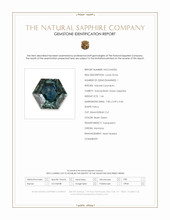 1.46 Ct. Bluish Green Sapphire from Montana Scan Report