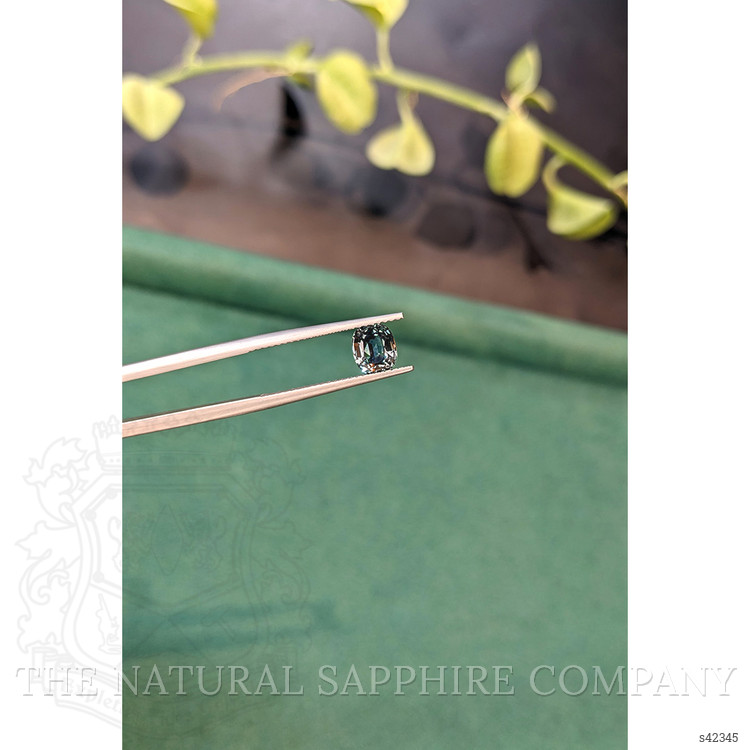1.38 Ct. Bluish Green Sapphire from Montana