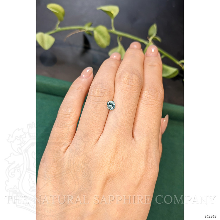 0.63 Ct. Bluish Green Sapphire from Montana