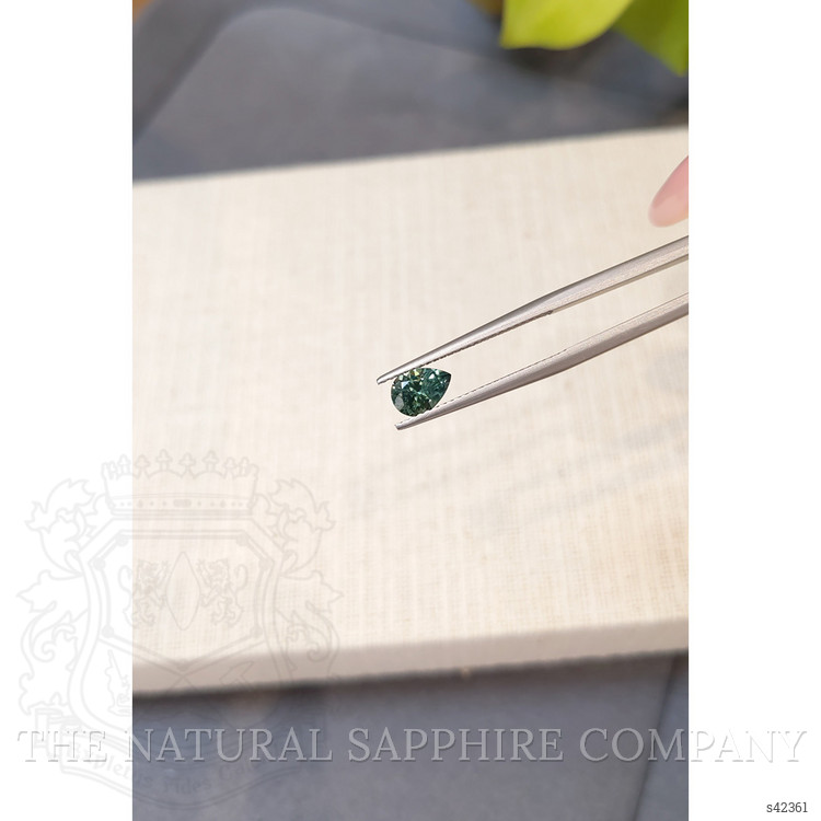 0.84 Ct. Bluish Green Sapphire from Montana