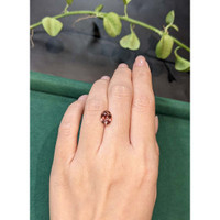 2.61 Ct. Reddish Orange Sapphire from Madagascar Life Style