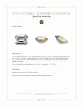 1.32 Ct. Bi Color / Parti Sapphire from Ceylon (Sri Lanka) Appraisal