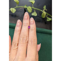 0.33 Ct. Pinkish Purple Sapphire from Ceylon (Sri Lanka) Life Style