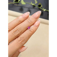 0.35 Ct. Purplish Pink Sapphire from Ceylon (Sri Lanka) Life Style