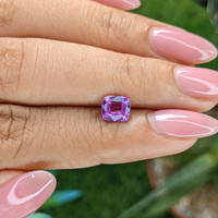 1.21 Ct. Pinkish Purple Sapphire from Madagascar Life Style