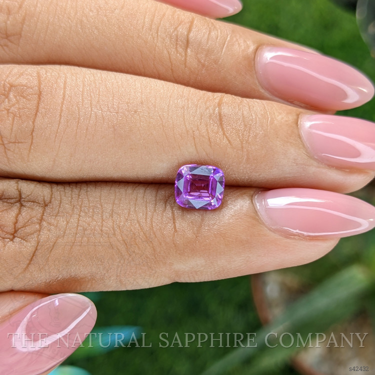 1.21 Ct. Pinkish Purple Sapphire from Madagascar