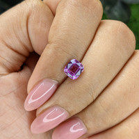 1.21 Ct. Pinkish Purple Sapphire from Madagascar Life Style