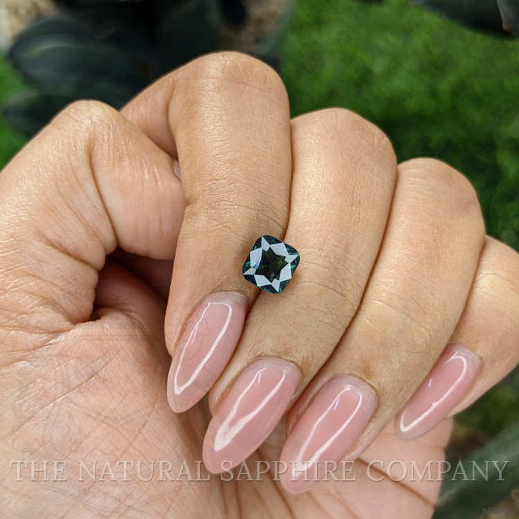 2.03 Ct. Bluish Green Sapphire from Ceylon (Sri Lanka)