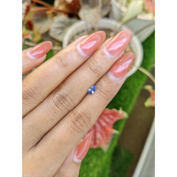 0.34 Ct. Blue Sapphire from Ceylon (Sri Lanka) Life Style