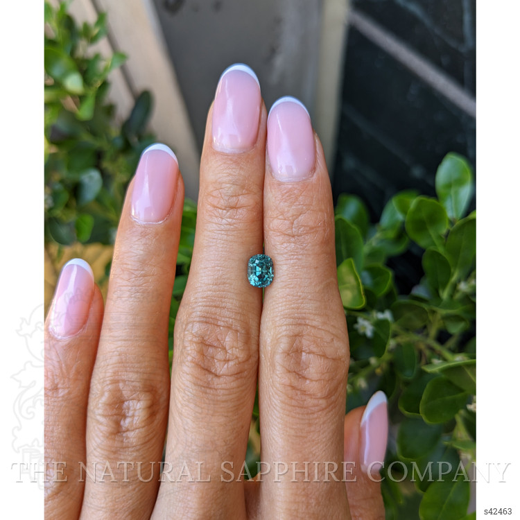 1.36 Ct. Bluish Green Sapphire from Montana
