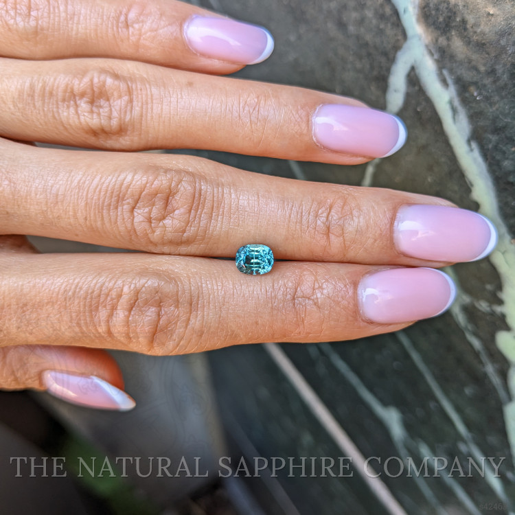 1.36 Ct. Bluish Green Sapphire from Montana