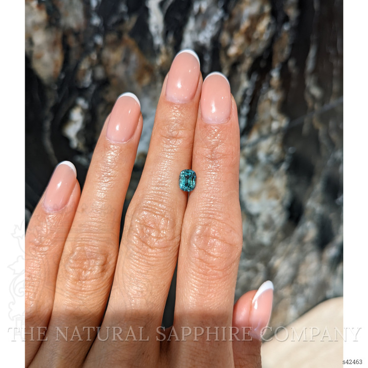 1.36 Ct. Bluish Green Sapphire from Montana