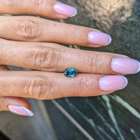 1.38 Ct. Greenish Blue Sapphire from Montana Life Style