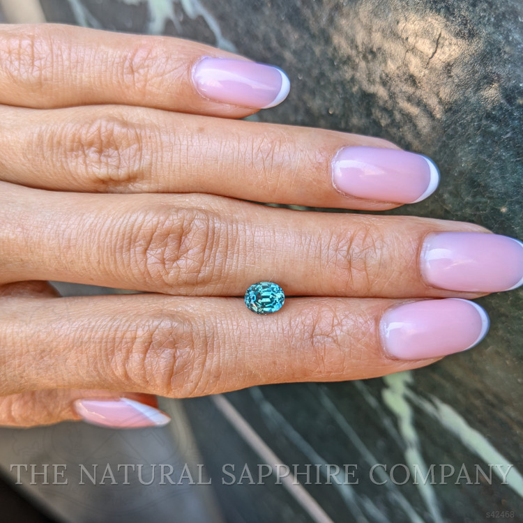 1.32 Ct. Bluish Green Sapphire from Montana