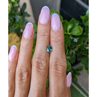 1.32 Ct. Bluish Green Sapphire from Montana Life Style