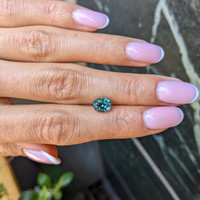 2.11 Ct. Bluish Green Sapphire from Montana Life Style