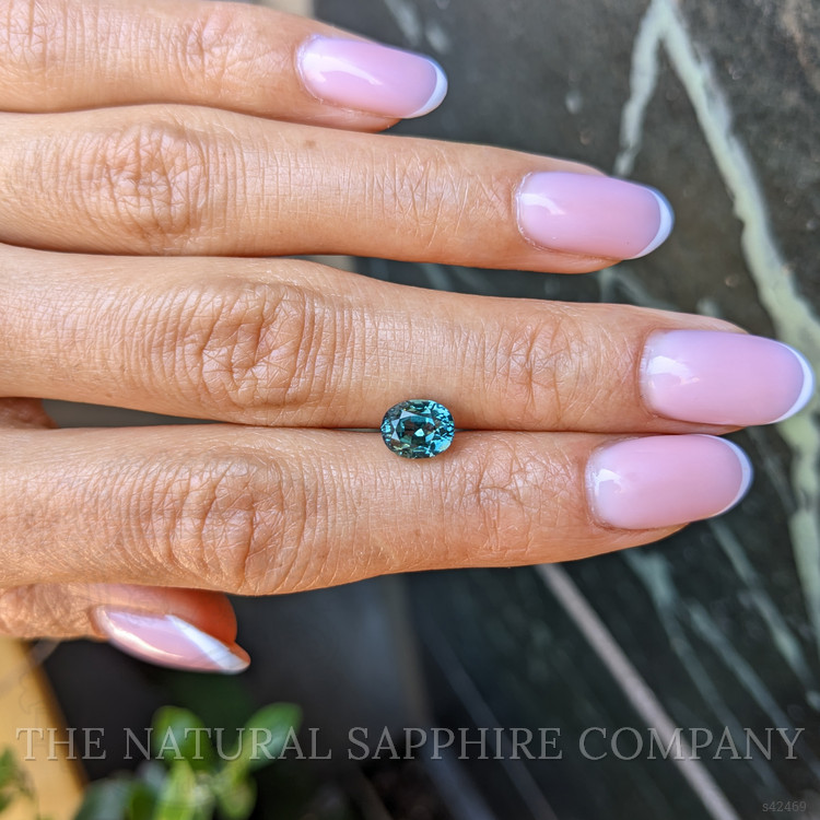 2.11 Ct. Bluish Green Sapphire from Montana