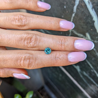 1.20 Ct. Bluish Green Sapphire from Montana Life Style
