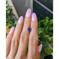 2.05 Ct. Purple Sapphire from Madagascar Life Style
