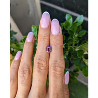 1.54 Ct. Purple Sapphire from Madagascar Life Style